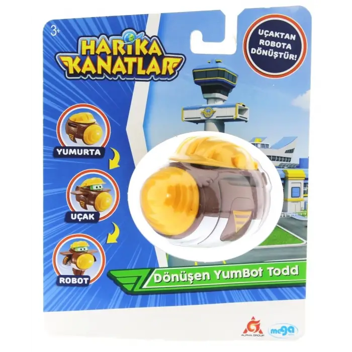 Harika kanatlar Dönüşen Tekli Figür YumBot Todd