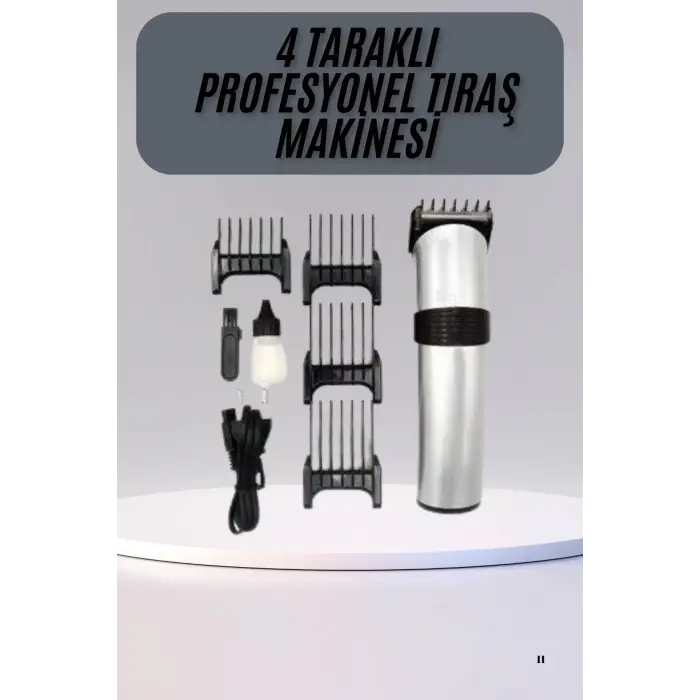 Hassas Ciltlere Özel Saç Sakal ve Vücut Kuaför Tipi Şarjlı Tıraş Makinesi