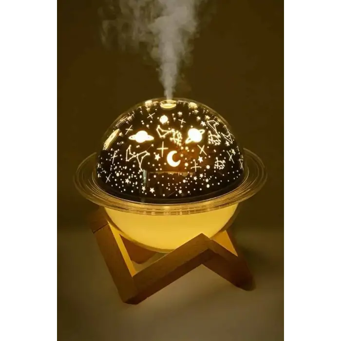 Hava Nemlendirici Masa Ve Gece Lambası Usb Projeksiyon Aromaterapi