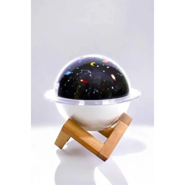 Hava Nemlendirici Masa Ve Gece Lambası Usb Projeksiyon Aromaterapi