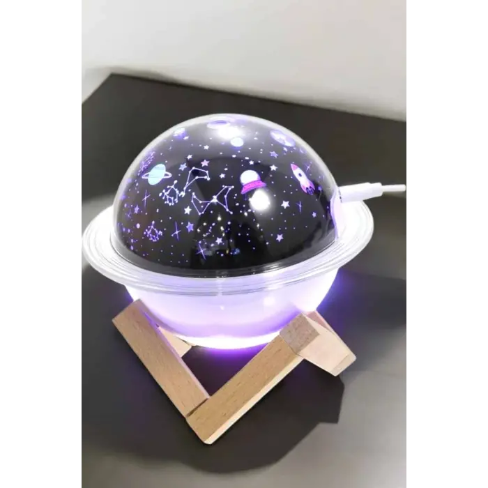 Hava Nemlendirici Projeksiyon Görünümlü Usb Bağlantılı Aromaterapi