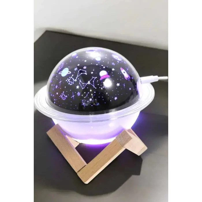 Hava Nemlendirici Projeksiyon Görünümlü USB Bağlantılı Aromaterapi