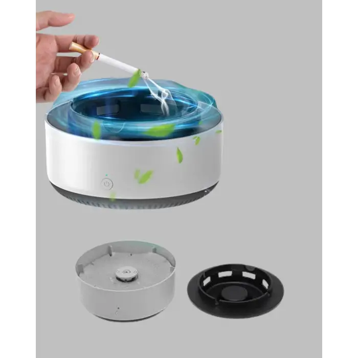 Hava Temizleyici Küllük – Sigara Dumanı Filtreli, Sessiz Çalışan, Şık Tasarım
