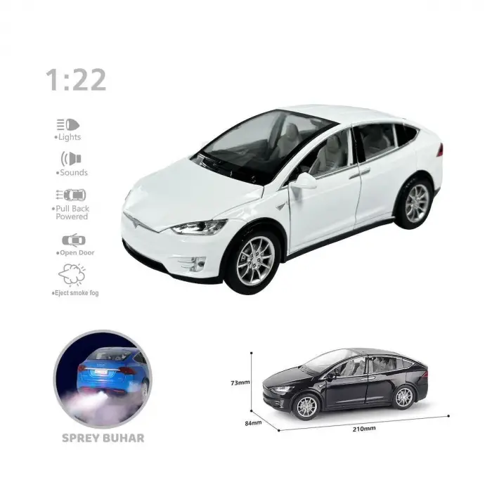 HCL-511A Çek Bırak 1:22 Sesli Ve Işıklı Buharlı Tsl Metal Araba -1 adet fiyatıdır