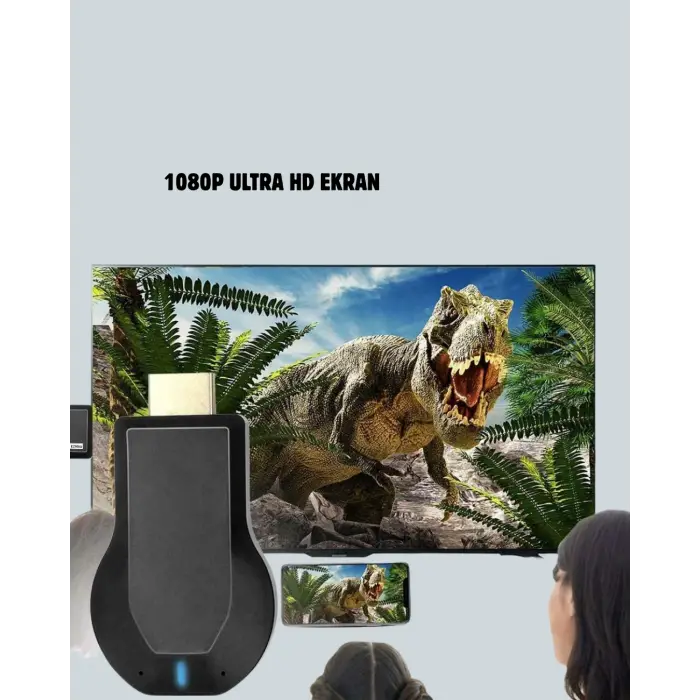 HDMI Kablosuz Ekran Alıcısı – iOS, Android, Mac, PC Uyumluluğu
