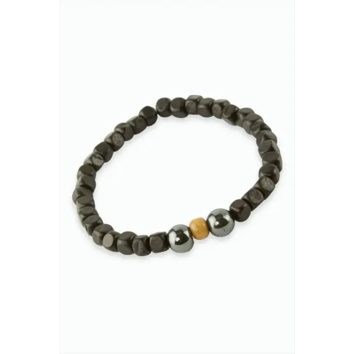 Hematit Bambu Ahşap Bileklik