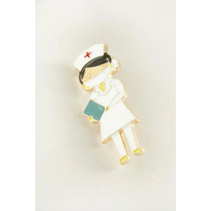 Hemşire Mineli Broş