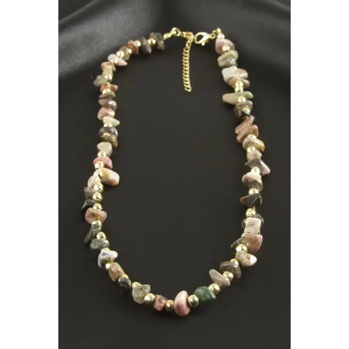 Hint Akik Kırık Doğaltaş Kolye