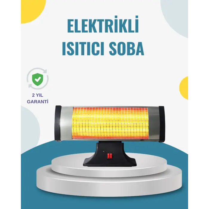 Hızlı Isıtan Kızılötesi Isıtıcı 3 Kademe Ayarlı
