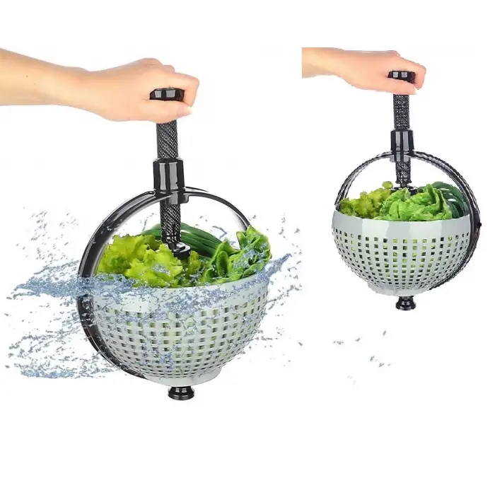 Hızlı Salata Kurutucu Süzgeç- Dönerli Süzgeç Dev Boy (336336)