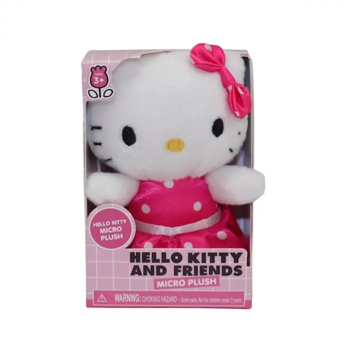 HKT25000 Hello Kitty 7.5 cm Mini Pelüş 25087 - 1 Adet Stokta Olan Gönderilir