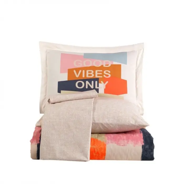 Hobby Çift Kişilik Poplin Nevresim Bermuda Oranj