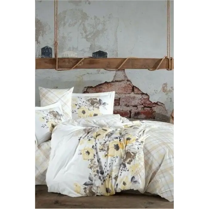 Hobby Kingsize Poplin Nevresim Belinda Sarı