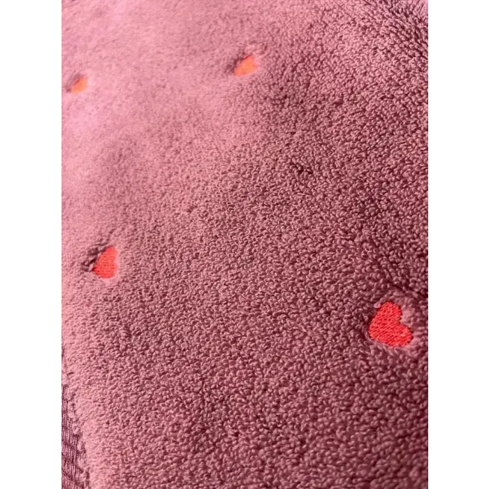 Hobby Lubow Love Fuşya Kırmızı Nakışlı 50x90 6lı Havlu Seti