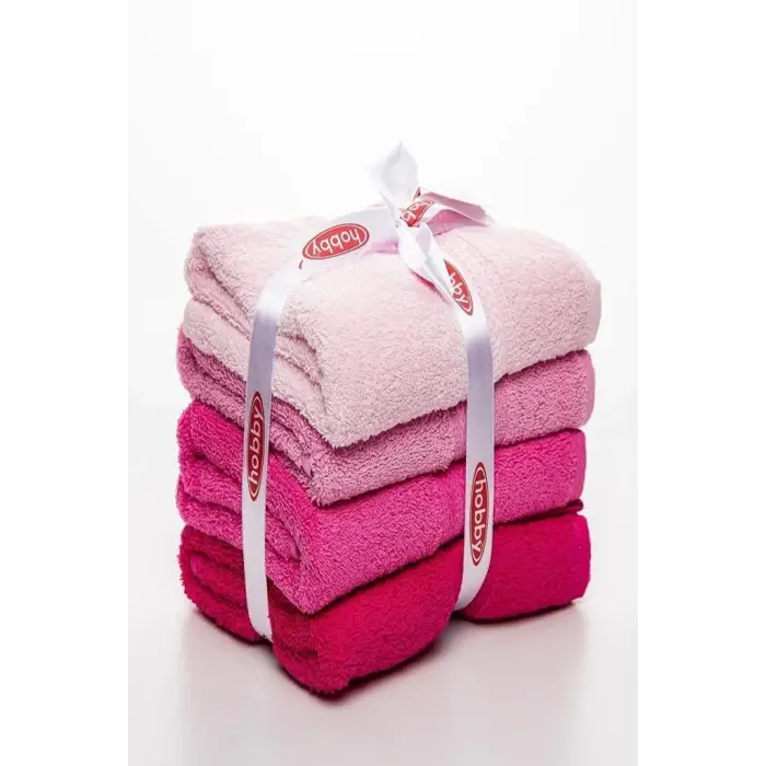Hobby Rainbow 4´lü Havlu Seti Pembe