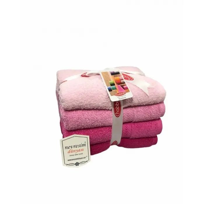 Hobby Rainbow 4´lü Havlu Seti Pembe