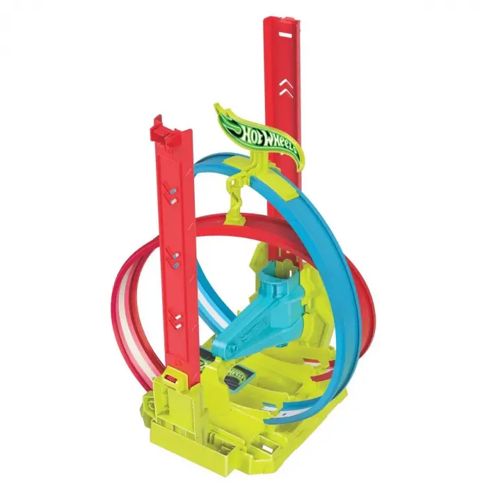 HPC05 Hot Wheels Neon Yarışlar Çifte Çemberde Yarış Seti