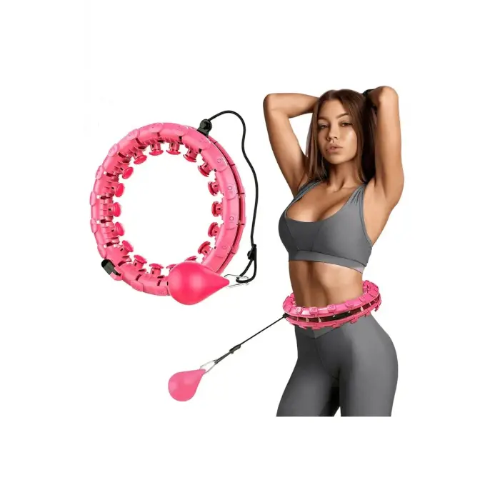 Hulahop Egzersiz Çemberi Egzersiz Halkası Ağırlıklı Bel Karın Kalça Bölgesi Ayarlanabilir