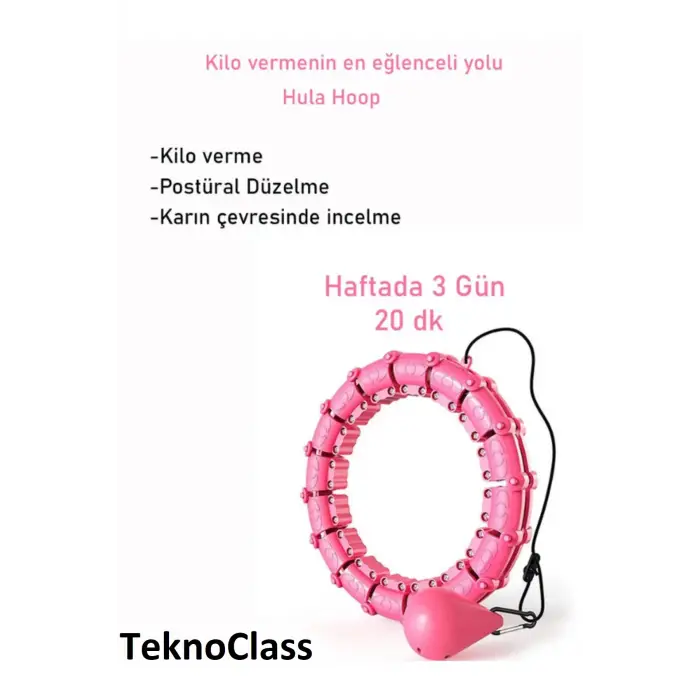 Hulahop Egzersiz Çemberi Egzersiz Halkası Ağırlıklı Bel Karın Kalça Bölgesi Ayarlanabilir
