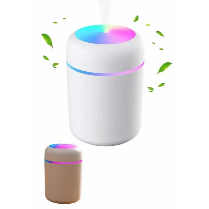 Humidifier LED Işıklı Mini Ortam Oda Kokusu Aromaterapi Buhardanlık
