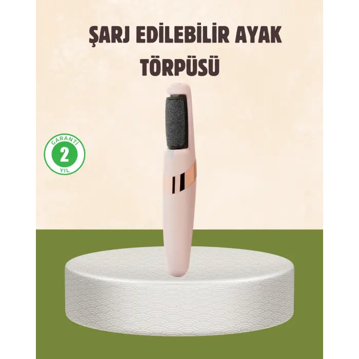 İki Hızlı Elektrikli Ayak Törpüsü Pürüzsüz Topuk Bakımı