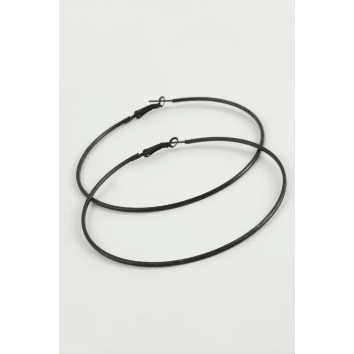 İnce Boru Metal Halka Küpe 8-9-10 cm