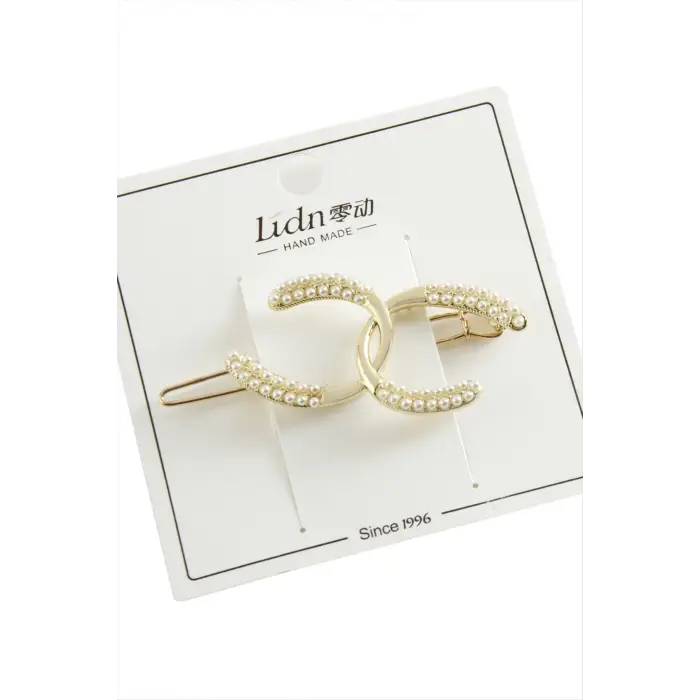 İnci Boncuk Klipsli Toka