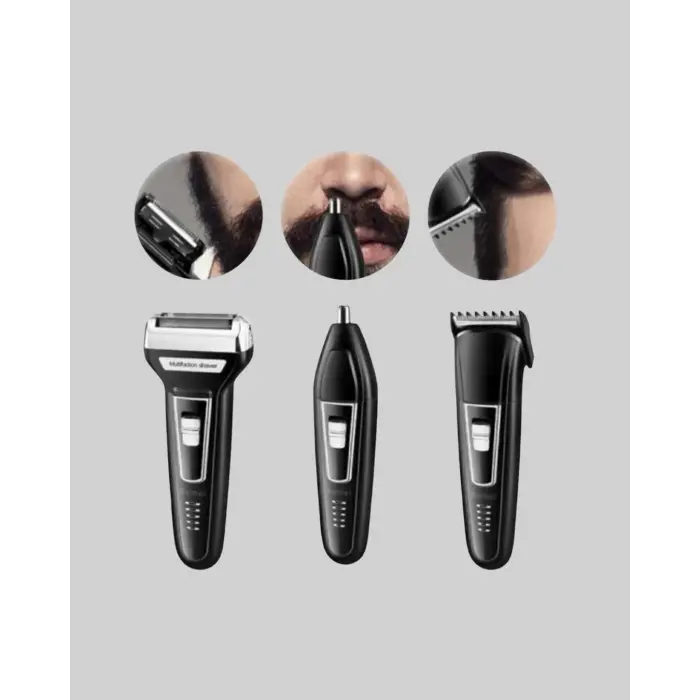 İnsua Erkek Bakım Seti – 3 Başlıklı Şarjlı Tıraş Makinesi, 60 Dakika Kablosuz Kullanım