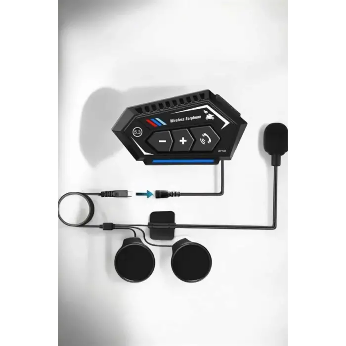 İnterkom Intercom Kask Kulaklık Bt22 Bluetooth Motosiklet Kulaklık 5.0 Bluetooth
