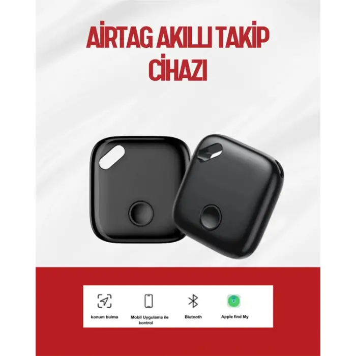 iOS & Android Uyumlu Smart Tag | Uzun Pil Ömrü | Bul Uygulaması ile Entegre Akıllı Takip Cihazı