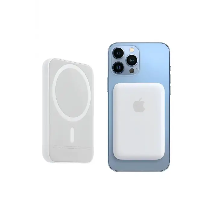 iPhone 15 / 16 / 17 Uyumlu MagSafe Kablosuz Powerbank 5000 mAh | Wireless Taşınabilir Batarya Şarj Aleti