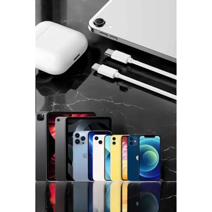 Iphone Uyumlu İOS Uyumlu Lightning Hızlı Şarj Tye C Lightning Şarj Kablosu