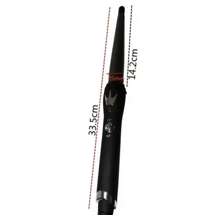 Isı Ayarlı 19MM Saç Maşası Belirgin Bukleler İnce Maşa Seramik Kaplama