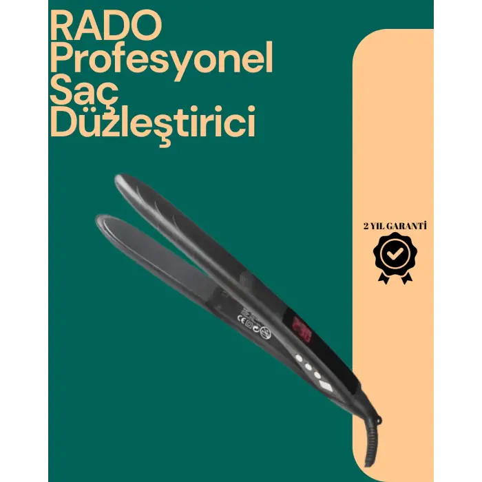 Isı Ayarlı Profesyonel Saç Düzleştirici – Titanyum Seramik Plaka