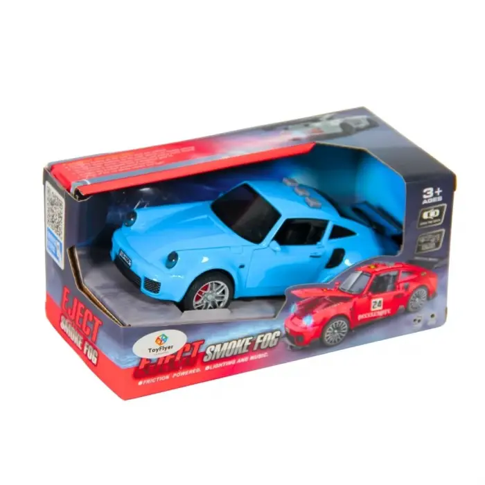 Işıklı Sesli Duman Çıkaran Sürtmeli Spor Araba BSP-1B