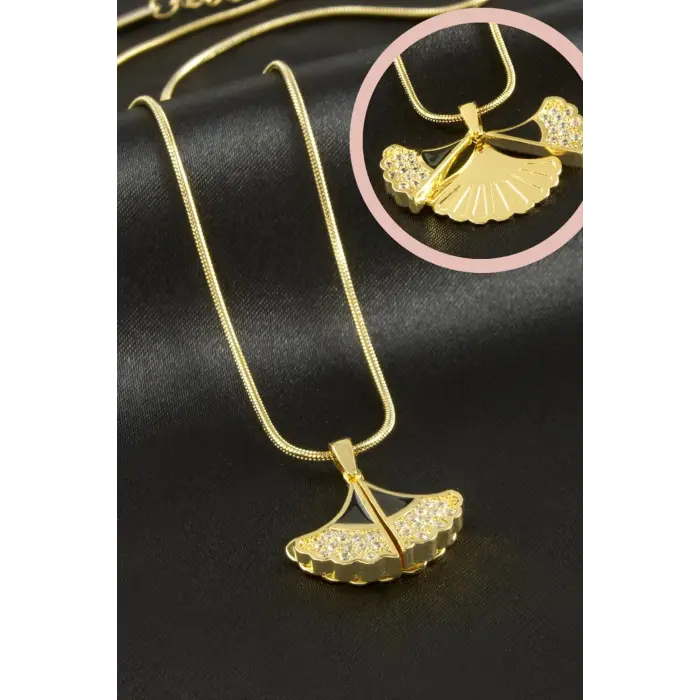 İsim Yazılabilir Çiçek Lüks Çelik Kolye