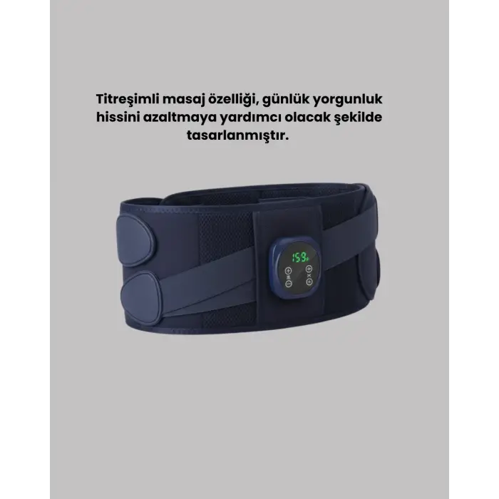 Isıtmalı Masajlı Bel Destek Kemeri Ev Tipi Kullanım