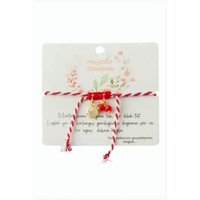 İstiridye Kristal Marteniçka İp Bileklik