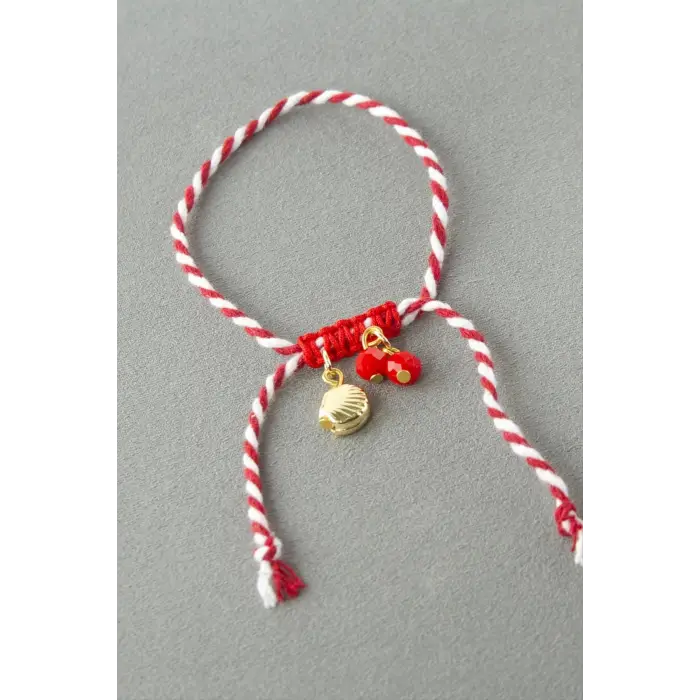 İstiridye Kristal Marteniçka İp Bileklik