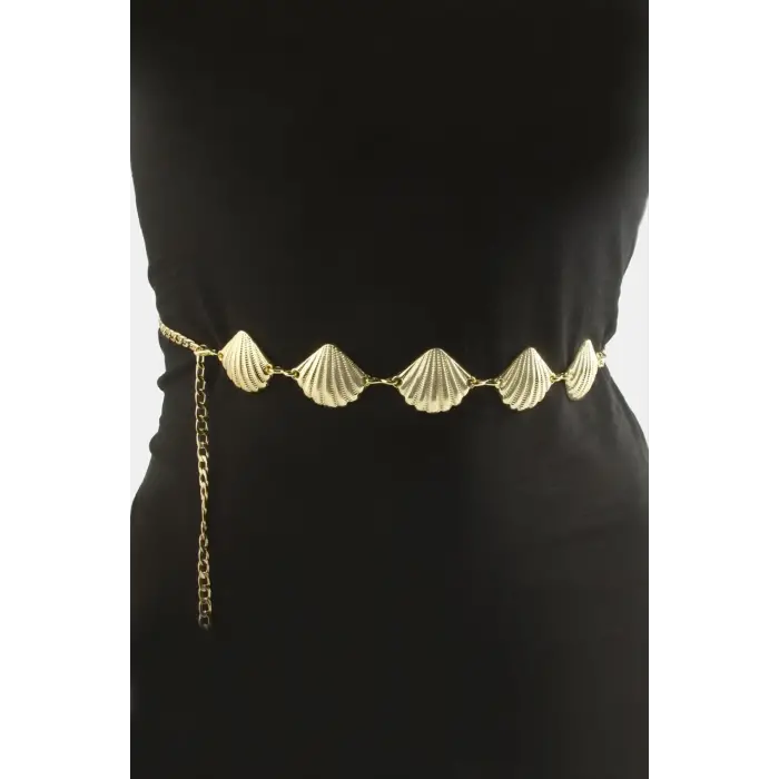 İstiridye Metal Zincir Kemer