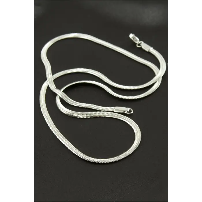 İtalyan Zincir Çelik Kolye 55 cm