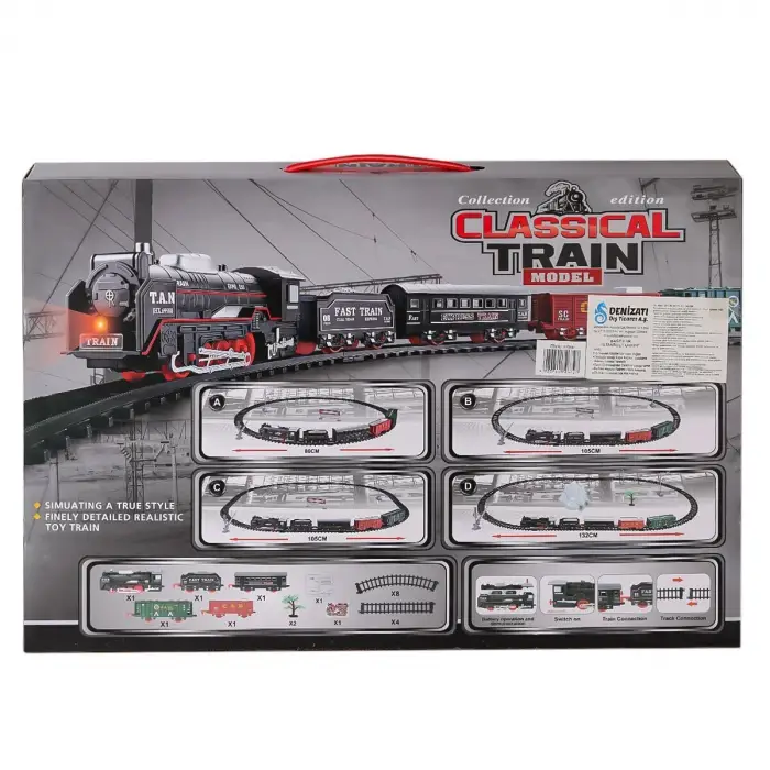 JHX6687 Sesli Işıklı Tren 26 Parça