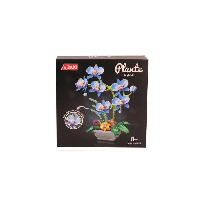 JK29011 JAKİ MAVİ ORKİDE SAKSIDA 581 PARÇA BLOCK OYUNCAK