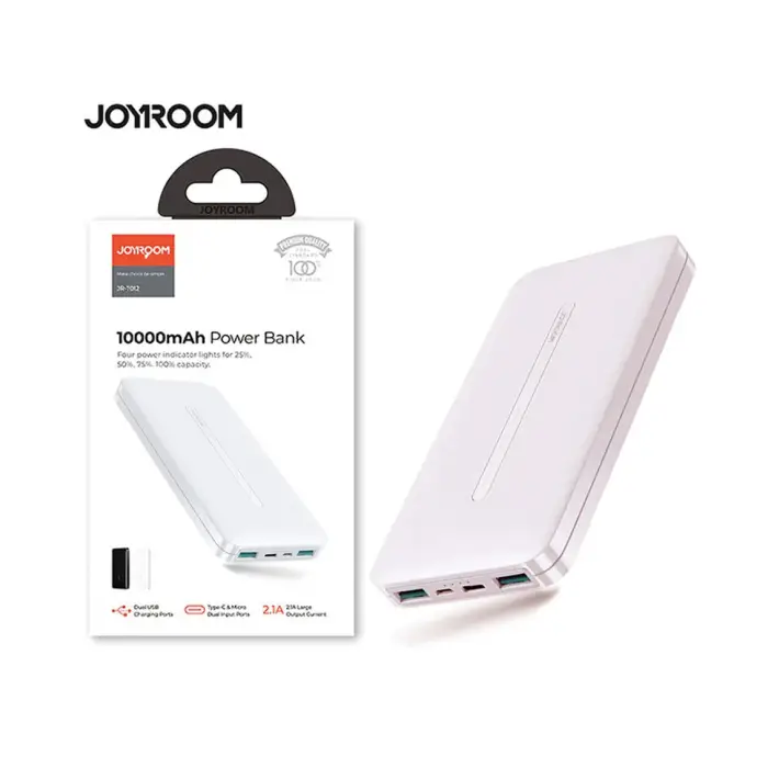 JR-T012 POWERBANK 10000MAH WHITE