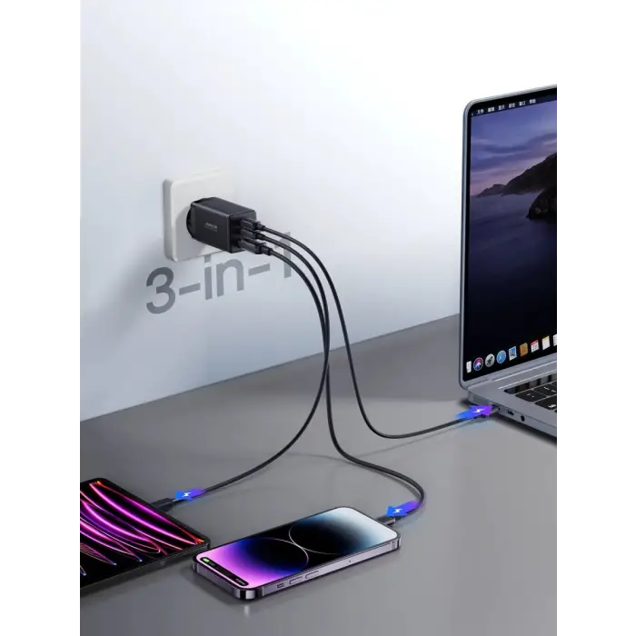 JR-TCG01 65W 2C1A FAST CHARGER+100W C TO C CABLE