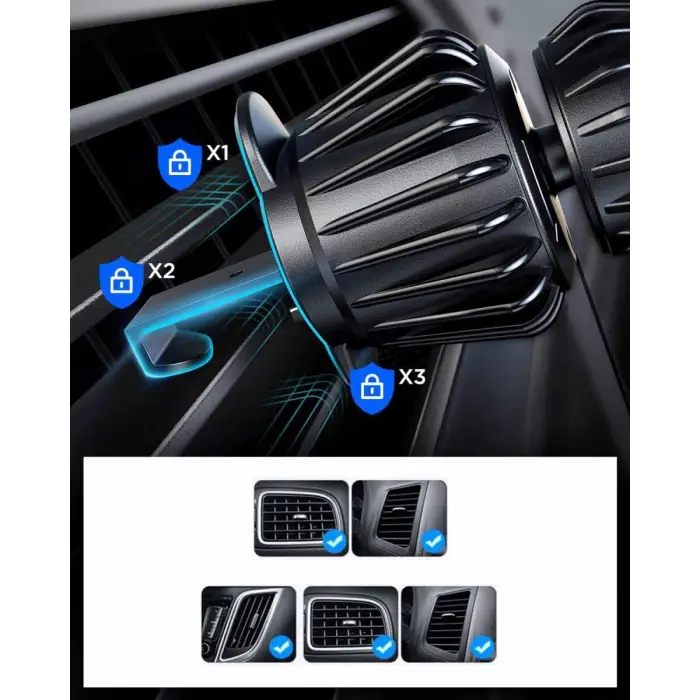 JR-ZS355 MAGNETIC CAR PHONE MOUNT-BLACK