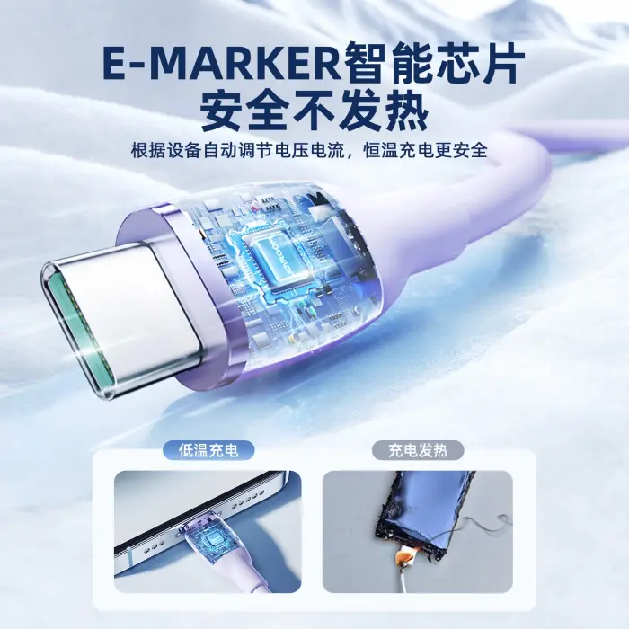 SA29-AC3 3A USB A-TYPE C 1.2M-PURPLE