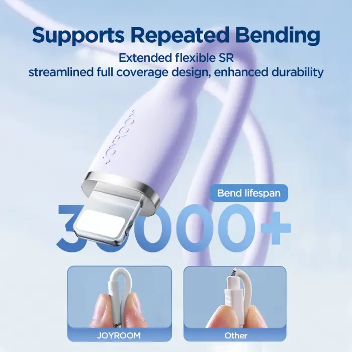 SA29-AL3 3A USB A-LIGHTNING 1.2M-PURPLE