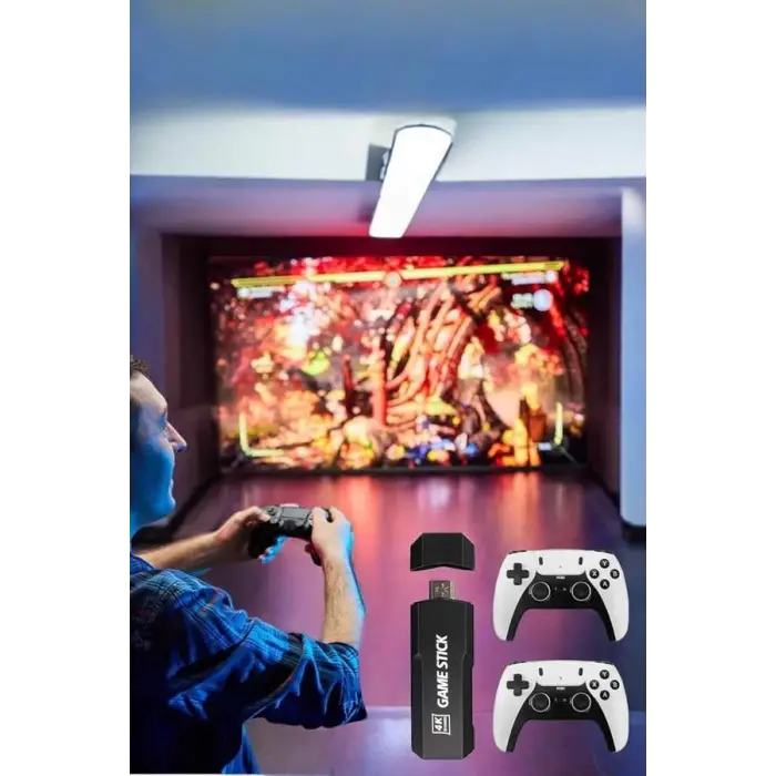 Joystick Çift Kollu Oyun Kolu Retro Oyun Yüksek Çözünürlüklü 3D Game