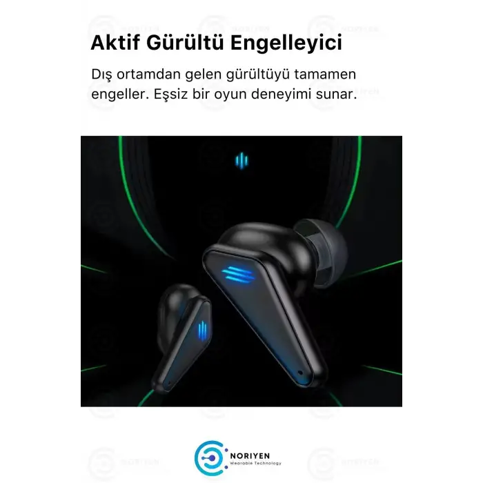 K55 Tws Pro Oyuncu Kulaklığı 3D Stereo Ses Extra Bass Işıklı Mikrofonlu Bluetooth Kablosuz Kulaklık